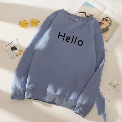 Color: Dark Blue, Size: 3XL - Winter Warm Top Women's Bottoming Shirt Loose Plus Velvet Thickened Sweater